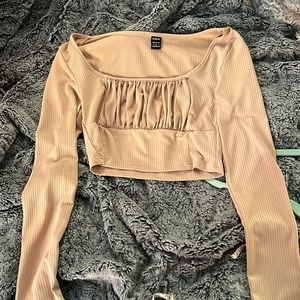 tan long sleeve